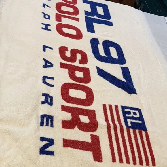 Ralph Lauren vintage 90s Polo Sport beach towel. - Picture 2 of 6
